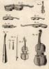 Производство музыкальных инструментов. Смычковые музыкальные инструменты (Ивердонская энциклопедия. Том VIII. Швейцария, 1779 год)