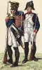 1805 г. Вольтижер и фузилер 82-го полка французской линейной пехоты. Коллекция Роберта фон Арнольди. Германия, 1911-28