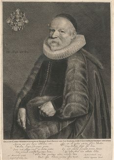Барон Жиль де Гларжес (1559--1641) - статс-секретарь Харлема, попечитель университета Лейдена, дипломат и промышленник. 