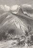 Путеводный холм, Северная Калифорния. Лист из издания "Picturesque America", т.I, Нью-Йорк, 1872.