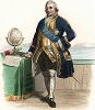 Пьер-Андрэ де Сюффрен де Сен-Тропез (1729-1788) - один из самых выдающихся французских адмиралов. Лист из серии Le Plutarque francais..., Париж, 1844-47 гг. 