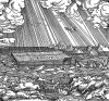 Ноев ковчег. Гравюра Эрхарда Альтдорфера из Niederdeutche Bibel / nach Luther. Издание Людвига Дитца. Любек, 1533. Репринт 1929 г.