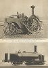 Экспериментальный паровой трактор Бойделла 1857 года и ледовый локомотив "Рюрик", 1861 год. L'automobile, Париж, 1935