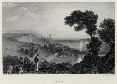 Местечко Хайт в графстве Кент (лист из альбома "Галерея Тёрнера", изданного в Нью-Йорке в 1875 году)