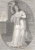 Миссис Мэри в роли Горации. Иллюстрация к британской пьесе "The Roman Father", Акт III, Лондон, 1792-1793 годы