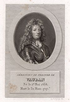 Себастьен Ле Претр, маркиз де Вобан (1633-1707) - знаменитый военный инженер и маршал Франции. 