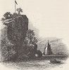 Наблюдательный пункт командора Перри на острове Гибралтар, штат Огайо. Лист из издания "Picturesque America", т.I, Нью-Йорк, 1872.