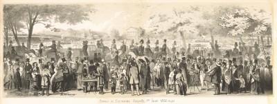 Гулянье на Елагином острову 1 июля 1852 года (Русский художественный листок. № 22 за 1852 год)