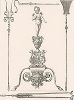 Итальянский бронзовый каминный набор, XVII век. Meubles religieux et civils..., Париж, 1864-74 гг. 
