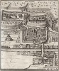 Город Бар-ле-Дюк (Bar le Duc) с птичьего полета. План составил Маттеус Мериан. Франкфурт-на-Майне, 1695