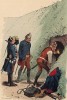 Врага на воздух! Прусские сапёры за минуту до взрыва (иллюстрация Адольфа Менцеля к известной работе Эдуарда Ланге "Солдаты Фридриха Великого", изданной в Лейпциге в 1853 году)