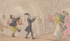 Доктор Синтакс в мастерской стеклодува. Иллюстрация Томаса Роуландсона к поэме Вильяма Комби "Путешествие доктора Синтакса в поисках живописного". Лондон, 1881