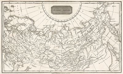 Карта Российской империи, изданная Томасом Келли в Лондоне в 1820-х годах