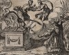 Жертвоприношение Ифигении Агамемнону. Гравировал Антонио Темпеста для своей знаменитой серии "Метаморфозы" Овидия, л.112. Амстердам, 1606