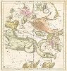 Видимая часть неба в октябре, ноябре и декабре. Atlas, designed to illustrate The Geography of the heavens by Elijah H. Burritt, л.2, Нью-Йорк, 1841