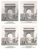 Триумфальная арка в Париже.  Демонстрация различных полутоновых растров (часть 1). 