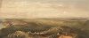Вид с высот близ Балаклавы на линию обороны союзников, по состоянию на 25 октября 1854 года. The Seat of War in the East by William Simpson, Лондон, 1855 год. Часть I, лист 32