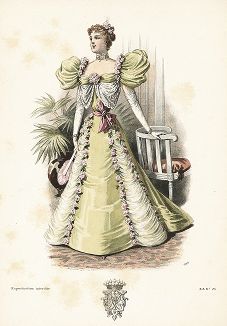 Французская мода из журнала La Mode de Style, выпуск № 29, 1895 год.