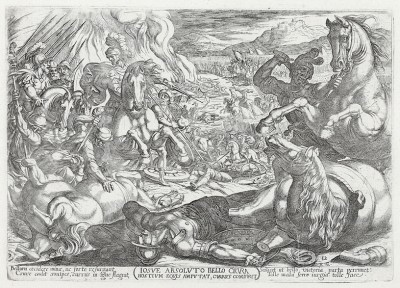 Иисус Навин завершает войну (из работы Testamento vecchio (лат.), изданной в Риме в 1660 году)