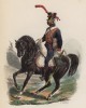 1812 год. Конный артиллерист Великой армии (из популярной работы Histoire de l'empereur Napoléon (фр.), изданной в Париже в 1840 году с иллюстрациями Ораса Верне и Ипполита Белланжа)