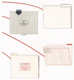 Картотечные папки от фирмы Yaman and Frbe Mfg. Co.