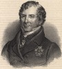 Ганс Яарта (1774–1847), государственный деятель, политик, один из авторов конституции Швеции, подписанной королём Густавом IV Адольфом в 1809 году, член Королевской академии наук (1828). Stockholm forr och NU. Стокгольм, 1837
