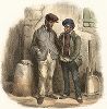 "Как жили бедняками, так бедняками и умрем". Литография Эдме Пигаля из Miroir de Paris, л.11, 1830-е гг. 