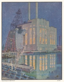 Электростанция в Балтиморе, одна из старейших в мире. 