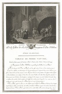Фламандский танец кисти Питера ван Моля. Лист из знаменитого издания Galérie du Palais Royal..., Париж, 1808