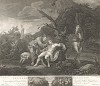 Добрый самаритянин, 1737. Эту библейскую историю Хогарт запечатлел на полотне и добровольно пожертвовал картину госпиталю Святого Варфоломея. Затем художник сделал с нее графический оттиск. Лондон, 1838