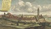 Город Каменц. Camentz (нем.). Гравировал Иоганн Георг Менцель в 1714 году