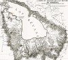 Карта бассейна озера Севан в Армении, составленная русскими инженерами в 1832 году (лист VII первой части атласа к "Путешествию по Кавказу..." Фредерика Дюбуа де Монпере. Париж. 1843 год)