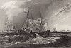 Первый в мире плавучий маяк Нор в устье Темзы. Спущен на воду в 1732 году. Для заякоривания плавучих маяков применяется специальный зонтообразный якорь.