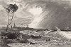 Ченнаи, также Ченнай (до 1996 года -- Мадрас) -- город на юге Индии. Meyer's Universum, Oder, Abbildung Und Beschreibung Des Sehenswerthesten Und Merkwurdigsten Der Natur Und Kunst Auf Der Ganzen Erde, Хильдбургхаузен, 1835 год.