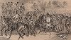 Проишествие на Куинс-райт: дилижанс врезается в колонну марширующих солдат. 