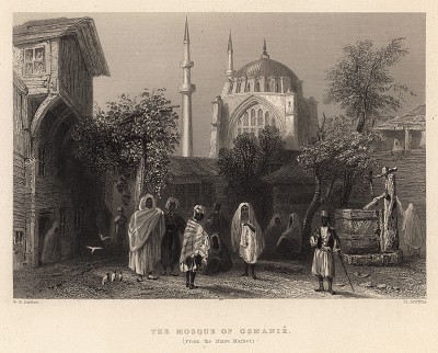Константинополь (Стамбул). Мечеть султана Османа. The Beauties of the Bosphorus, by miss Pardoe. Лондон, 1839
