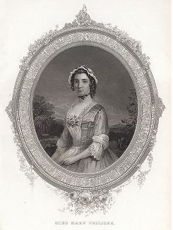 Мэри Филипс (1730 - 1825) -  одна из самых знаменитых женщин американской революции, предмет обожания полковника Джорджа Вашингтона в 1856 году. Gallery of Historical and Contemporary Portraits… Нью-Йорк, 1876