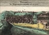 Тифлис. Teflis (Tiflis). Verschiedene prospecte der Vornemsten Stadten in Persten… (нем.). Составил Иоганн Баптист Гоманн. Нюрнберг, 1734