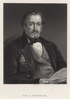 Баронет Генри Поттингер (1789 – 1856) - британский военачальник и первый губернатор Гонконга. Gallery of Historical and Contemporary Portraits… Нью-Йорк, 1876