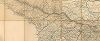 Кутаисская губерния. Военно-топографическая карта Кавказского края 1847 года (в масштабе 10 верст), лист B3 - C3.