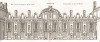 Парковый фасад замка Шарлеваль. Androuet du Cerceau. Les plus excellents bâtiments de France. Париж, 1579. Репринт 1870 г.