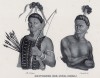 Аборигены острова Омбаи (Зондский архипелаг) (лист 8 второго тома работы профессора Шинца Naturgeschichte und Abbildungen der Menschen und Säugethiere..., вышедшей в Цюрихе в 1840 году)