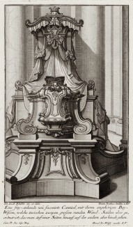 Кафедра в католическом храме. Johann Jacob Schueblers Beylag zur Ersten Ausgab seines vorhabenden Wercks. Нюрнберг, 1730