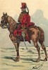 1815 г. Конный егерь Молодой гвардии Наполеона в парадной форме. Коллекция Роберта фон Арнольди. Германия, 1911-28