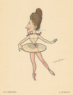 О. Н. Леонова. «Русский балет в карикатурах» СПб, 1903 год. 