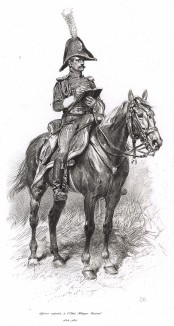 Офицер французского генерального штаба в 1804 году (из Types et uniformes. L'armée françáise par Éduard Detaille. Париж. 1889 год)
