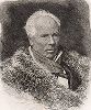 Федор Иванович Йордан (1800-1883), русский гравер. Офорт В.А. Боброва, 1880 год. Пробный оттиск. 