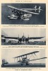 Транспортный гидросамолёт-амфибия Сикорского С-40; грузовой самолёт DB-70, оснащённый тремя двигателями Hispano-Suiza; итальянский бомбардировщик CAPRONI 90-PB. L'аéronautique d'aujourd'hui. Париж, 1938