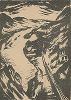 Рейнский пейзаж под Годесбергом. Литография Эриха Васке из издания Junge Berliner Kunst, Берлин, 1919 год. 
