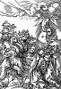 Откровение Иоанна Богослова. Два зверя Апокалипсиса. Бартель Бехам для Martin Luther / Neues Testament. Издал Hans Herrgott, Нюрнберг, 1524